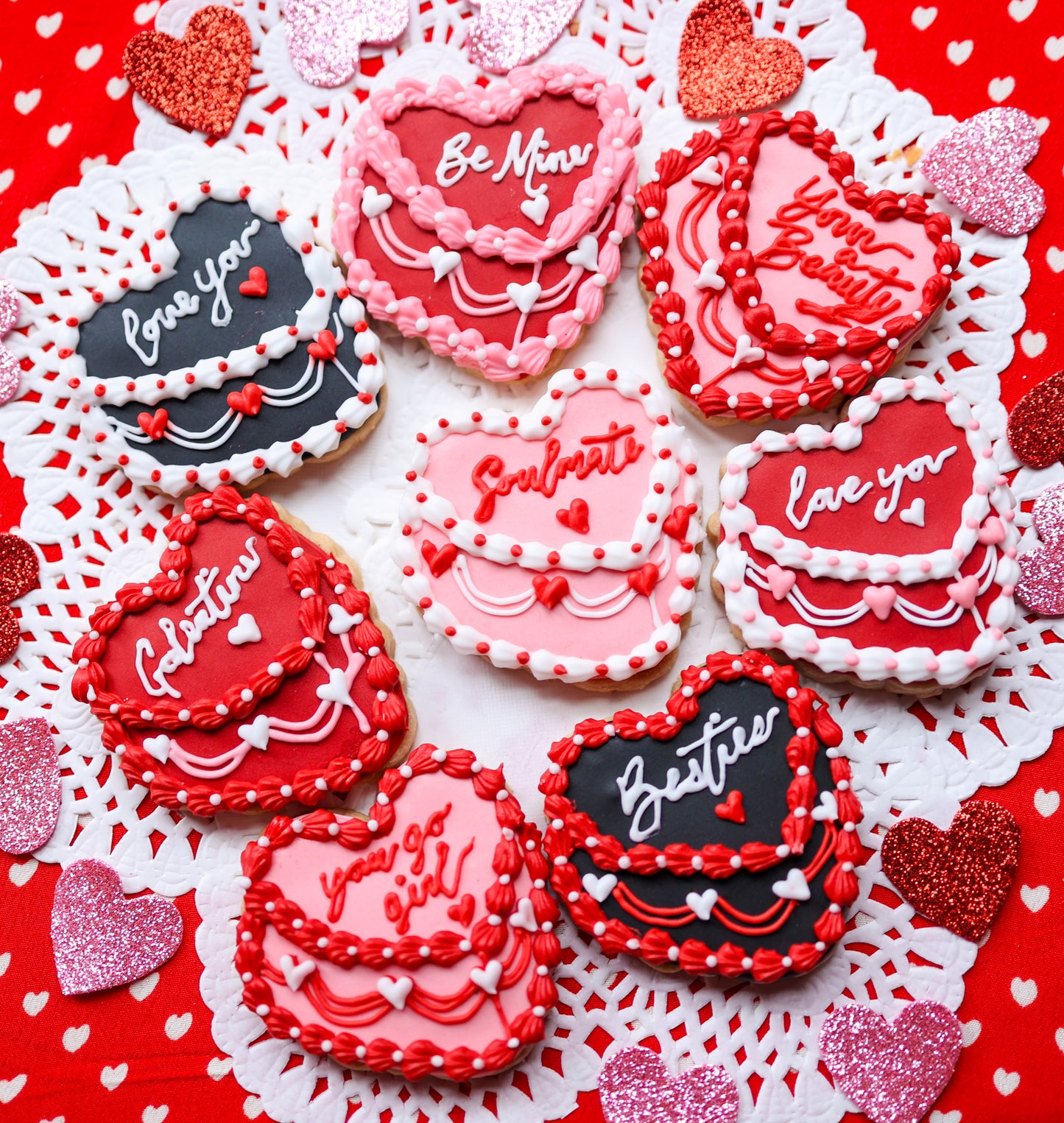Assorted Valentine Cookies