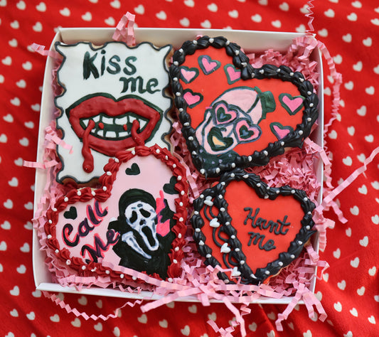 Dark Valentine Cookies